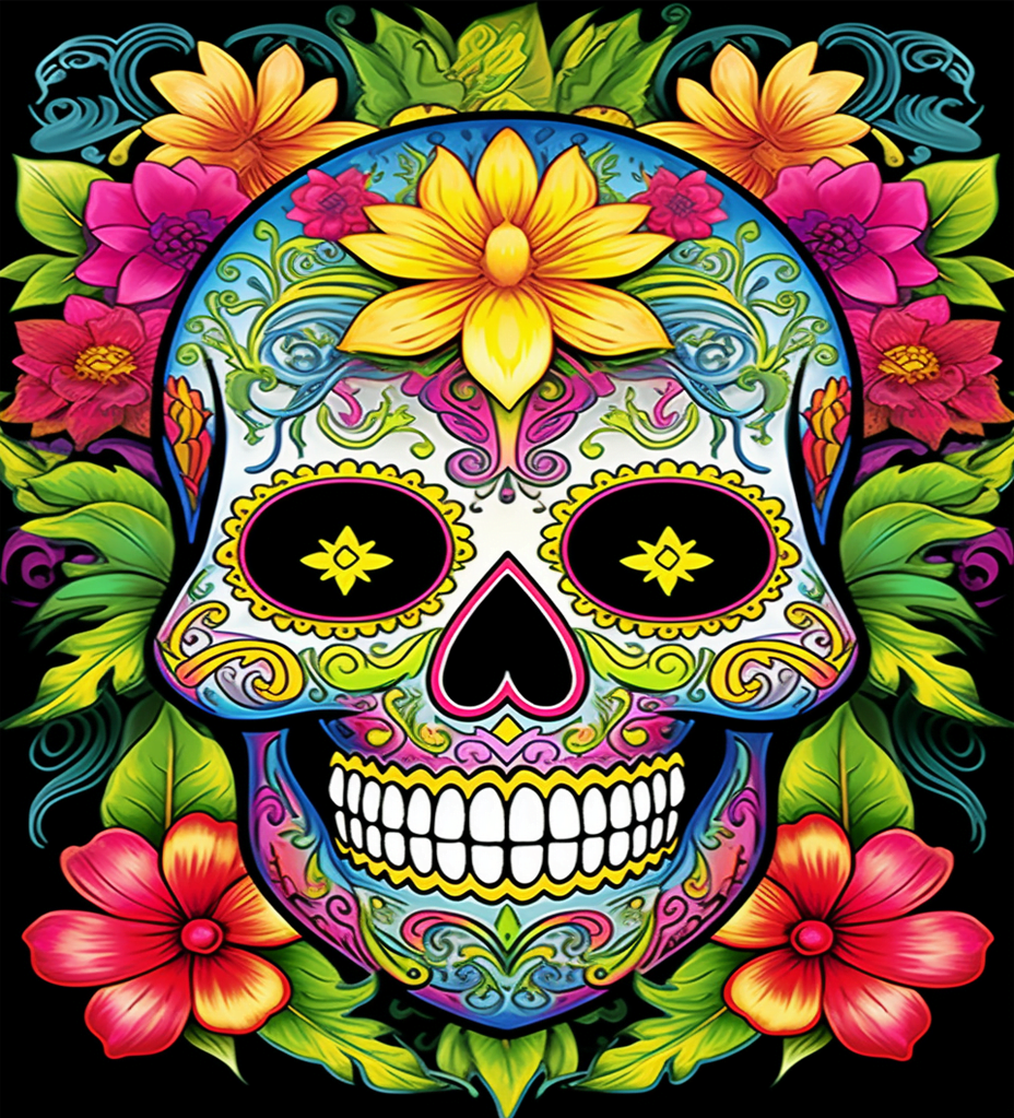 Cultural Category - Sugar Skulls Coloring Book Cover