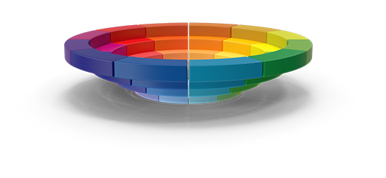 3d Representation of the Color Wheel 